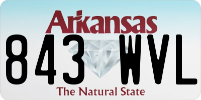 AR license plate 843WVL
