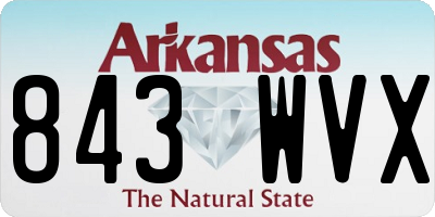 AR license plate 843WVX