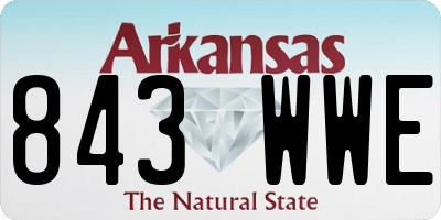 AR license plate 843WWE