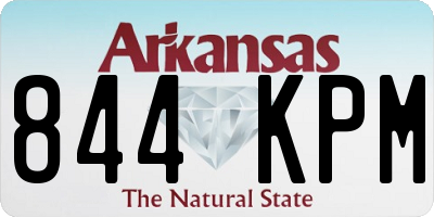 AR license plate 844KPM