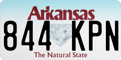 AR license plate 844KPN