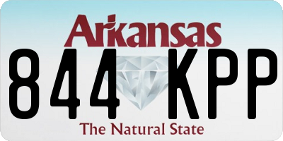 AR license plate 844KPP