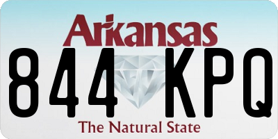 AR license plate 844KPQ