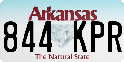 AR license plate 844KPR