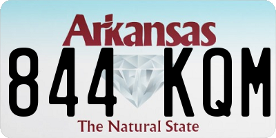 AR license plate 844KQM