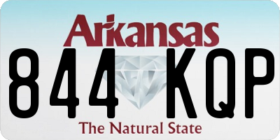 AR license plate 844KQP