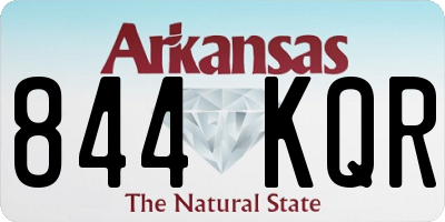 AR license plate 844KQR