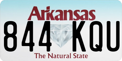 AR license plate 844KQU