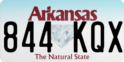 AR license plate 844KQX