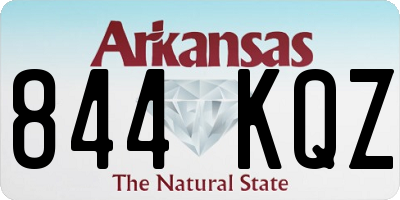 AR license plate 844KQZ