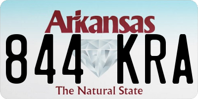 AR license plate 844KRA