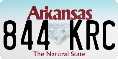 AR license plate 844KRC
