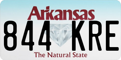 AR license plate 844KRE