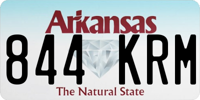 AR license plate 844KRM