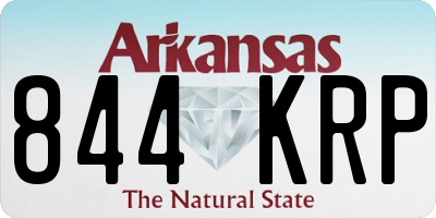 AR license plate 844KRP