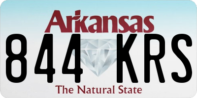 AR license plate 844KRS