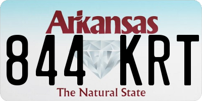 AR license plate 844KRT