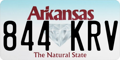 AR license plate 844KRV