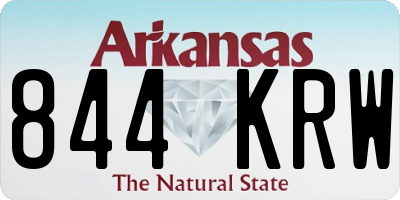 AR license plate 844KRW