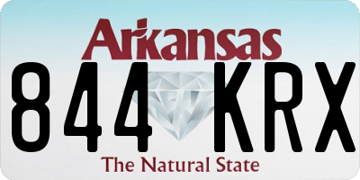 AR license plate 844KRX