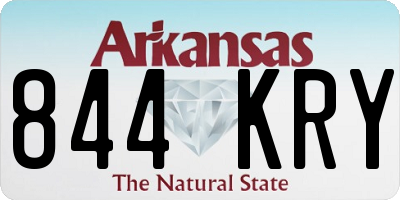 AR license plate 844KRY