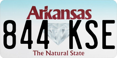 AR license plate 844KSE