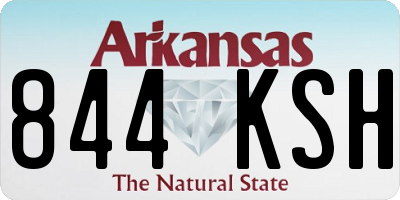 AR license plate 844KSH