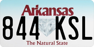 AR license plate 844KSL