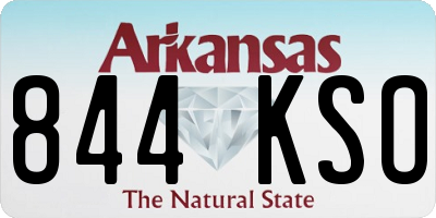 AR license plate 844KSO