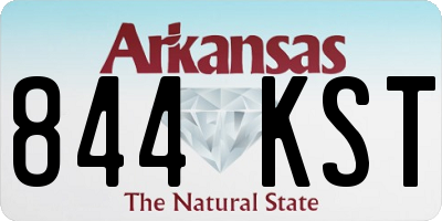 AR license plate 844KST
