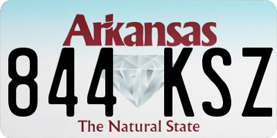 AR license plate 844KSZ