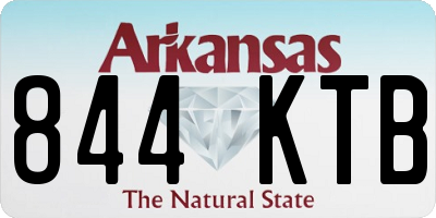 AR license plate 844KTB