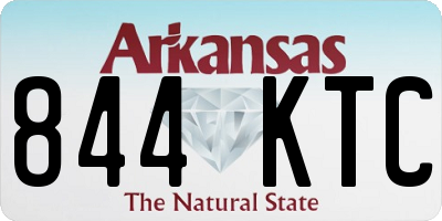 AR license plate 844KTC
