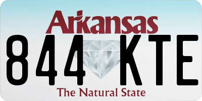 AR license plate 844KTE