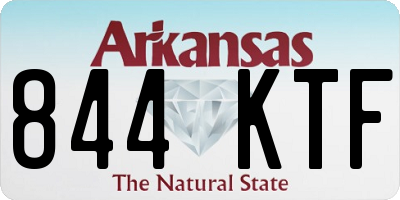 AR license plate 844KTF