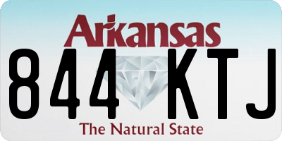 AR license plate 844KTJ