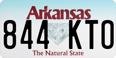 AR license plate 844KTO