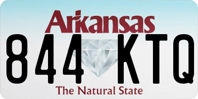 AR license plate 844KTQ