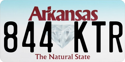 AR license plate 844KTR