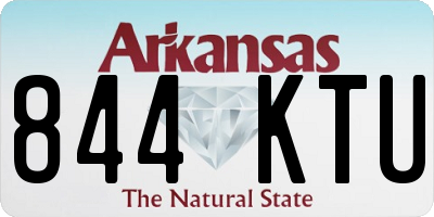 AR license plate 844KTU