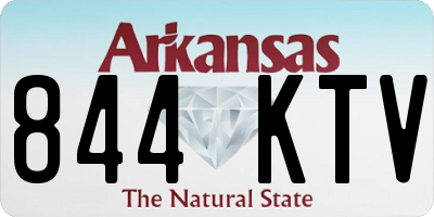 AR license plate 844KTV