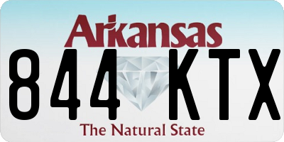 AR license plate 844KTX
