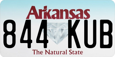 AR license plate 844KUB