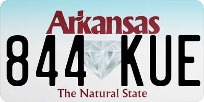 AR license plate 844KUE