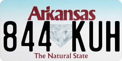 AR license plate 844KUH