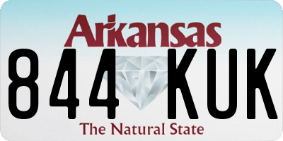 AR license plate 844KUK