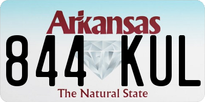 AR license plate 844KUL