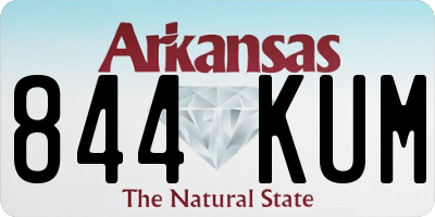 AR license plate 844KUM
