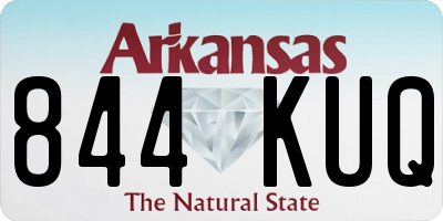 AR license plate 844KUQ