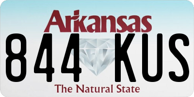 AR license plate 844KUS